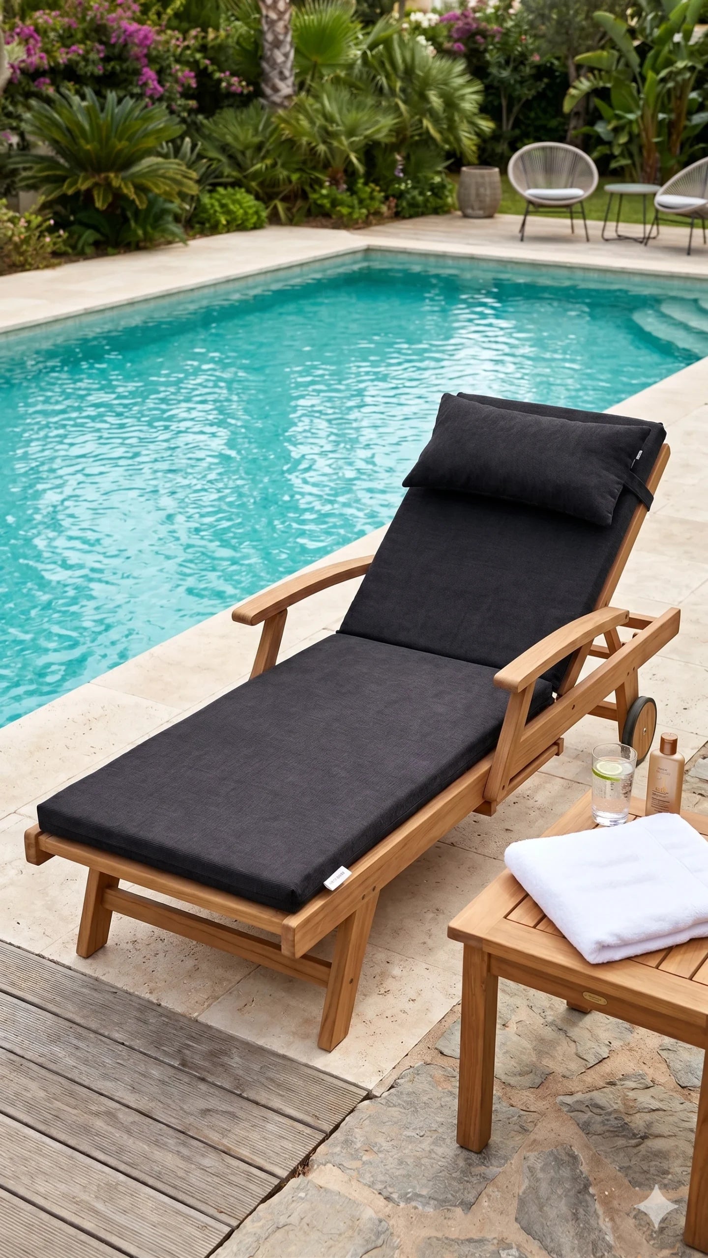 Saltea sezlong - Premium - 2 segmente + Perna  | 0014