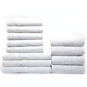 Set 12 Prosoape 100% Bumbac - Maini/Fata/Corp - 550g/m² | 8189