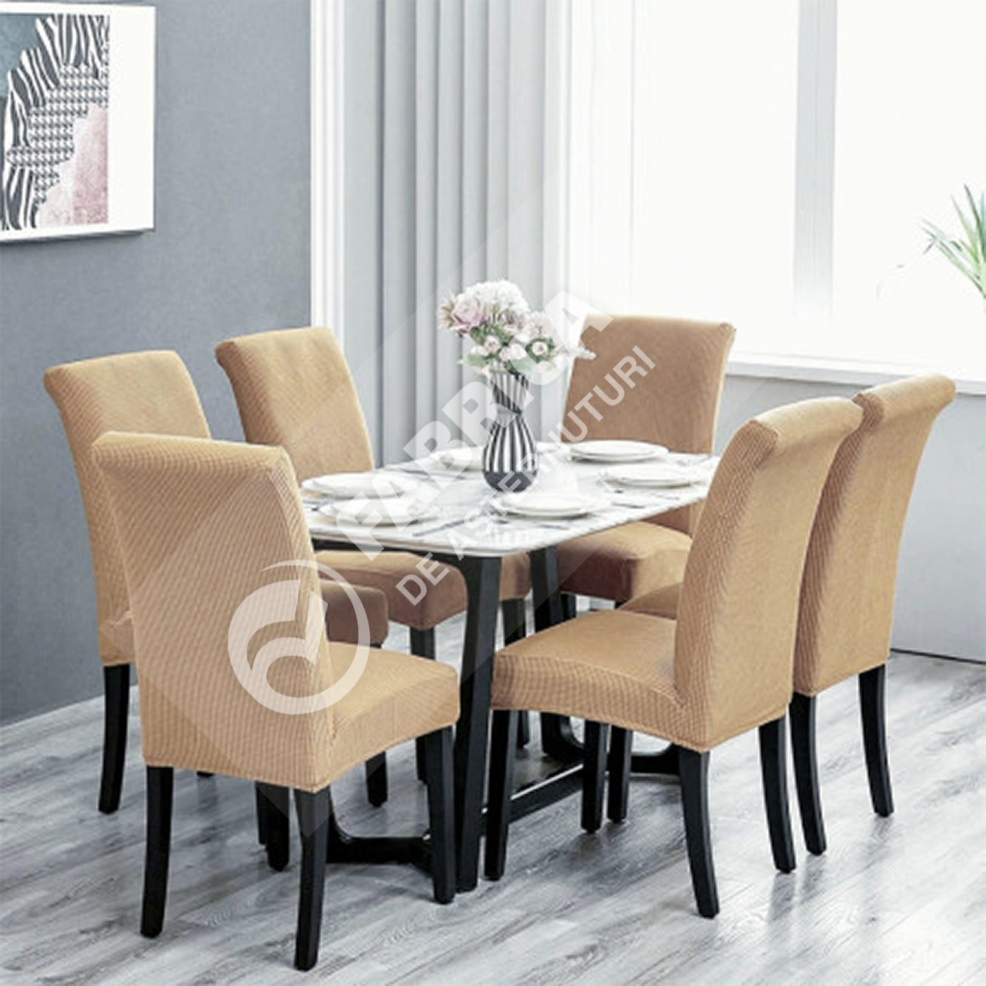 Set 6 huse de scaun Elastice - Marime universala | 4759