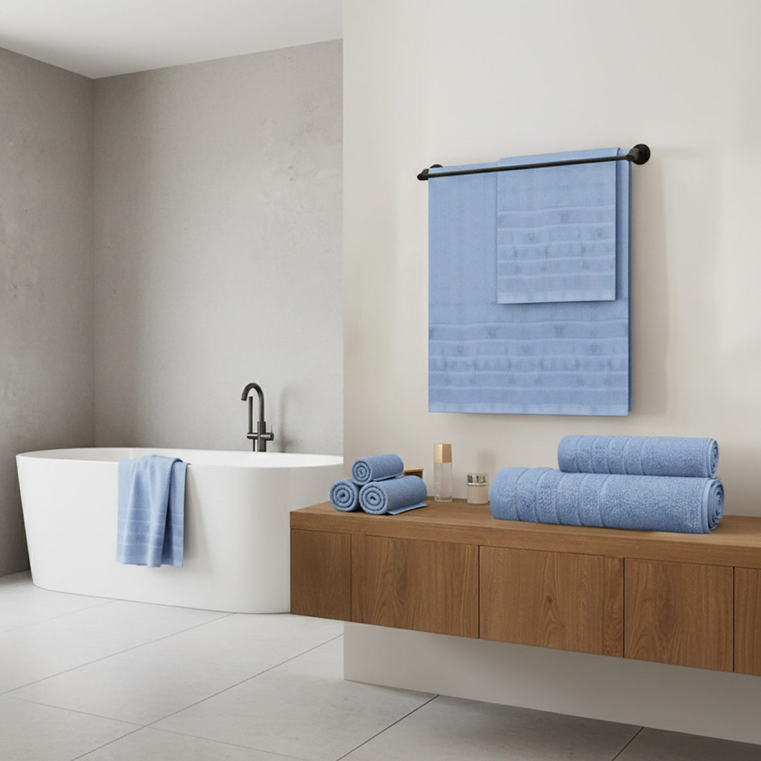 Prosop Luxury Bumbac 100% - 600g/m2 - BLEU