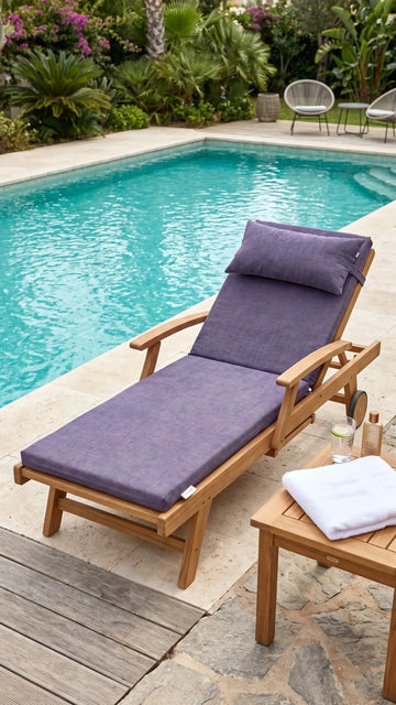 Saltea sezlong - Premium - 2 segmente + Perna  | 0011