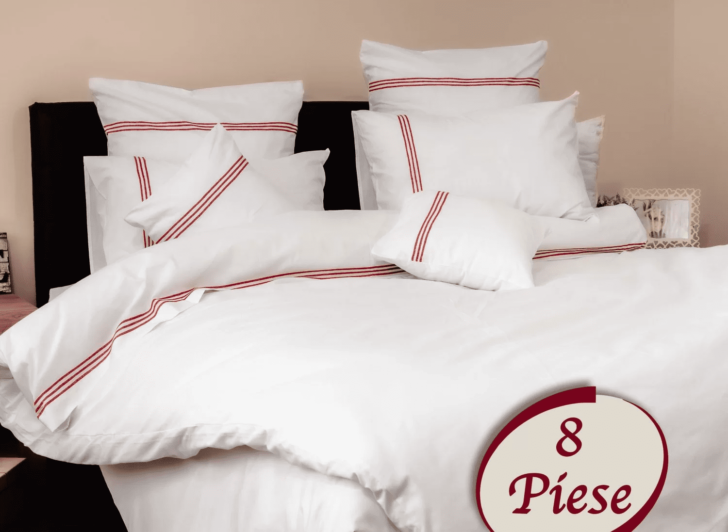 Lenjerie de pat 100% bumbac HoReCa - 8 piese | 7490-R