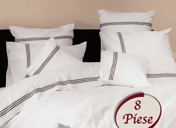 Lenjerie de pat 100% bumbac HoReCa - 8 piese | 7499-R