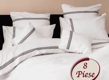 Lenjerie de pat 100% bumbac HoReCa - 8 piese | 7502-R