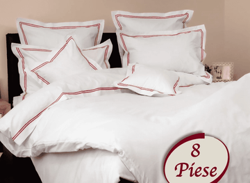 Lenjerie de pat 100% bumbac HoReCa - 8 piese | 7491-R