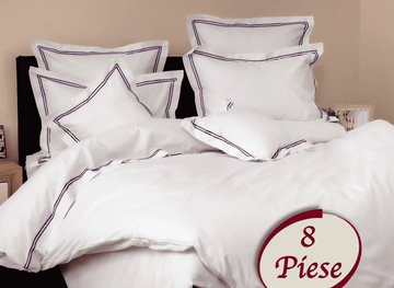 Lenjerie de pat 100% bumbac HoReCa - 8 piese | 7492-R