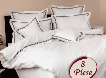 Lenjerie de pat 100% bumbac HoReCa - 8 piese | 7493-R