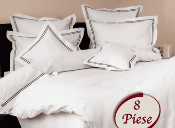 Lenjerie de pat 100% bumbac HoReCa - 8 piese | 7495-R