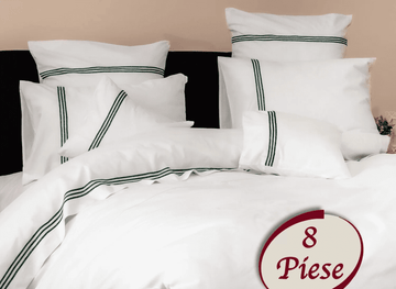 Lenjerie de pat 100% bumbac HoReCa - 8 piese | 7496-R