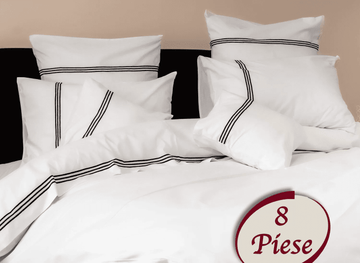 Lenjerie de pat 100% bumbac HoReCa - 8 piese | 7497-R