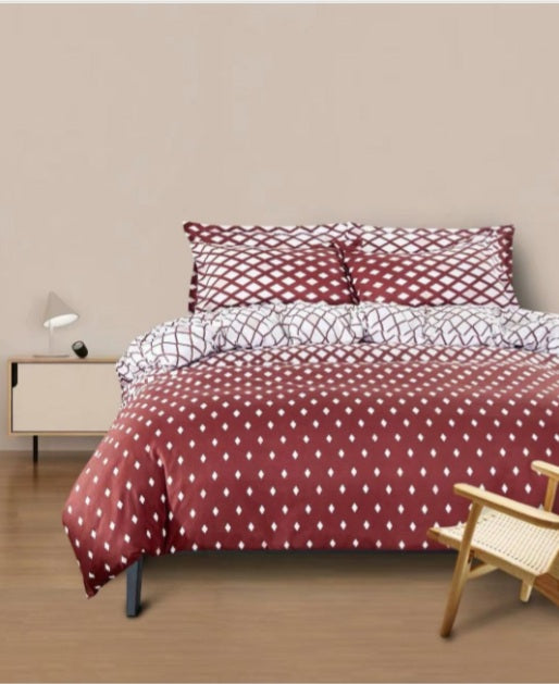 Lenjerie de pat bumbac satinat – 4 piese | 771-C