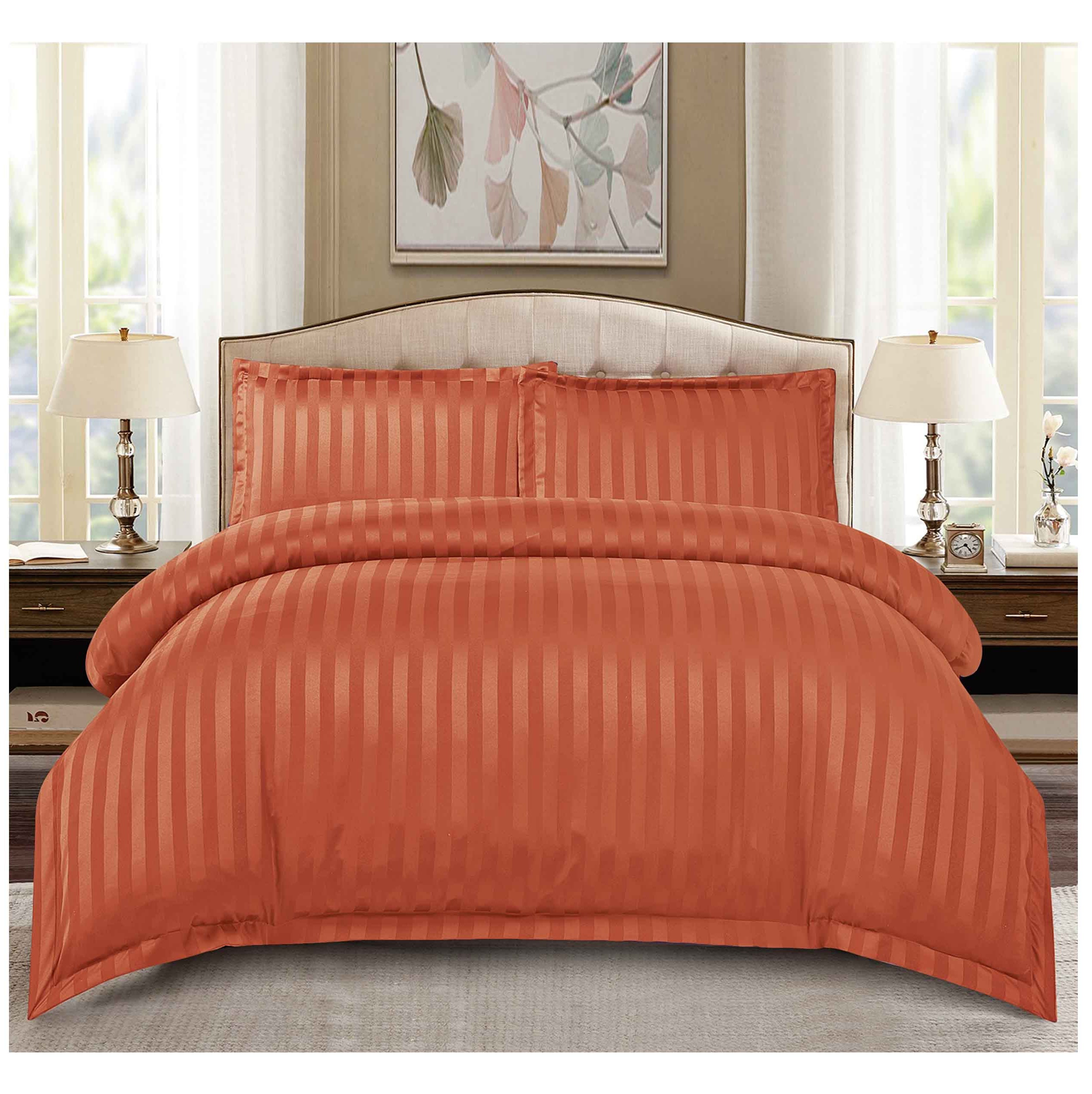 Lenjerie de pat bumbac DAMASC hotelier - cu elastic - 4 piese  | 0002