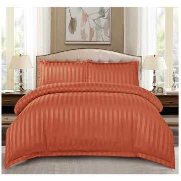 Lenjerie de pat bumbac DAMASC hotelier - cu elastic - 4 piese  | 0002