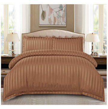 Lenjerie de pat bumbac DAMASC hotelier - cu elastic - 4 piese  | 0004