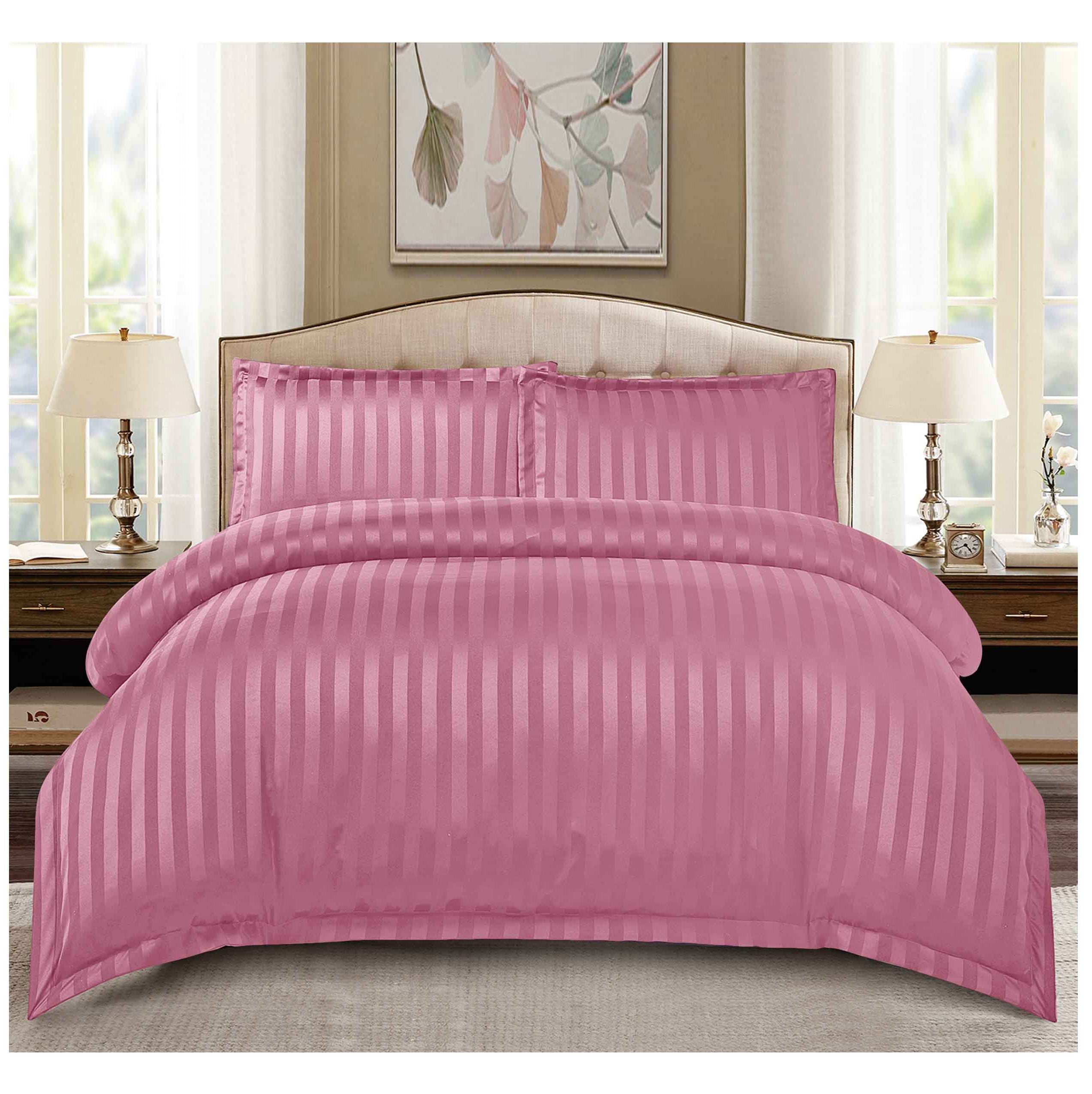 Lenjerie de pat bumbac DAMASC hotelier - cu elastic - 4 piese  | 0006
