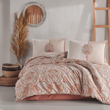 Lenjerie de pat ranforce Clasy King size  | 11246-R