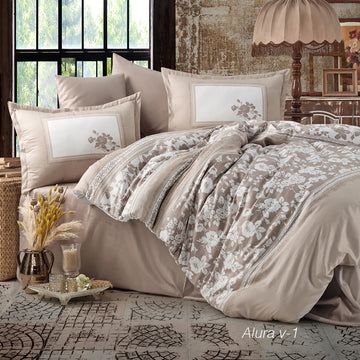 Lenjerie de pat satin Clasy King size  | 1902-R