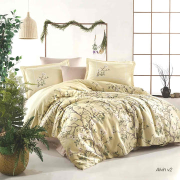 Lenjerie de pat satin Clasy King size  | 6870-R
