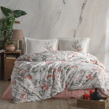 Lenjerie de pat ranforce Clasy King size  | 11247-R