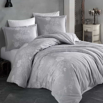 Lenjerie de pat ranforce Clasy King size  | 6955-R