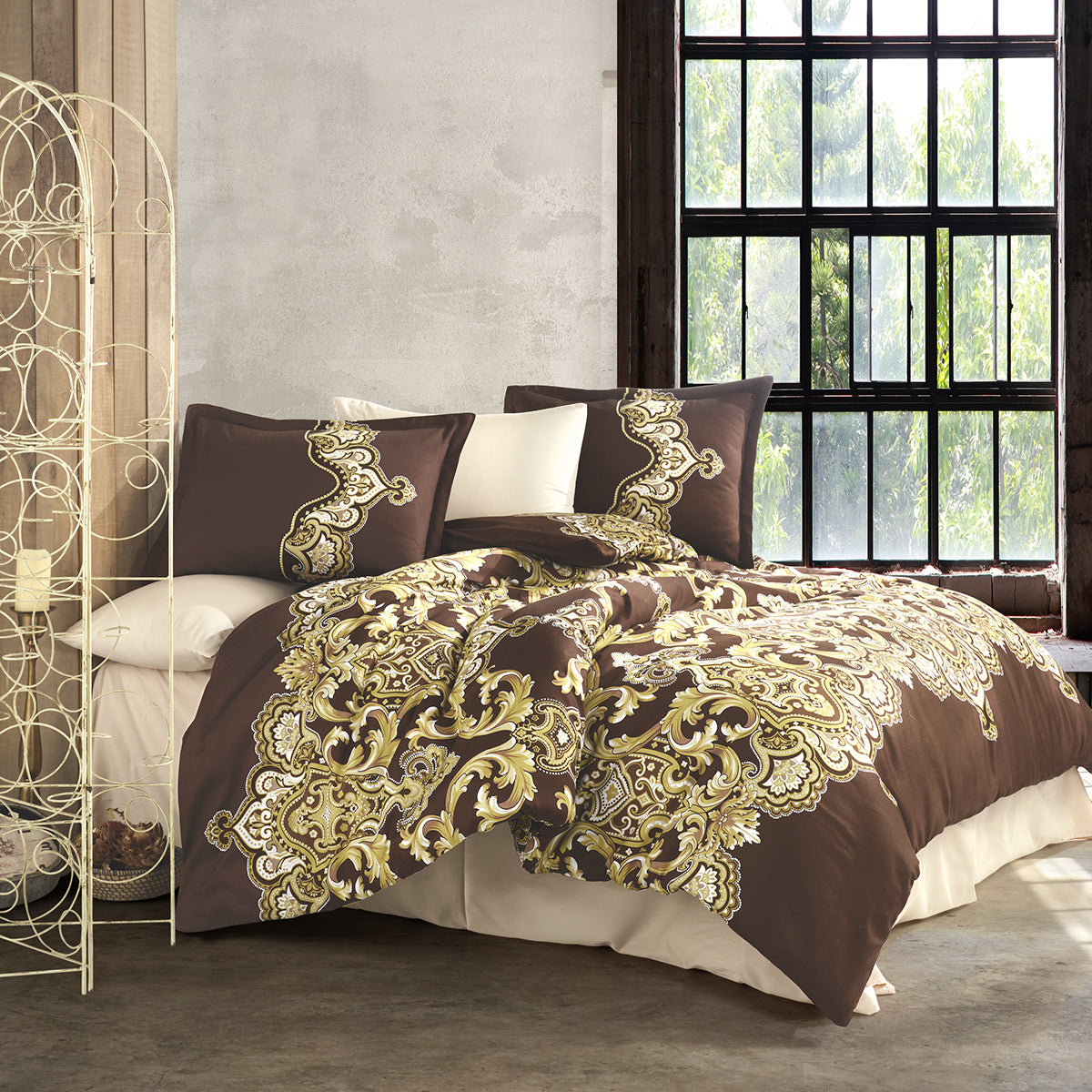 Lenjerie de pat satin Clasy King size  | 1889-R