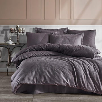 Lenjerie de pat Jacquard bumbac 100% - 6 piese | 9745-R