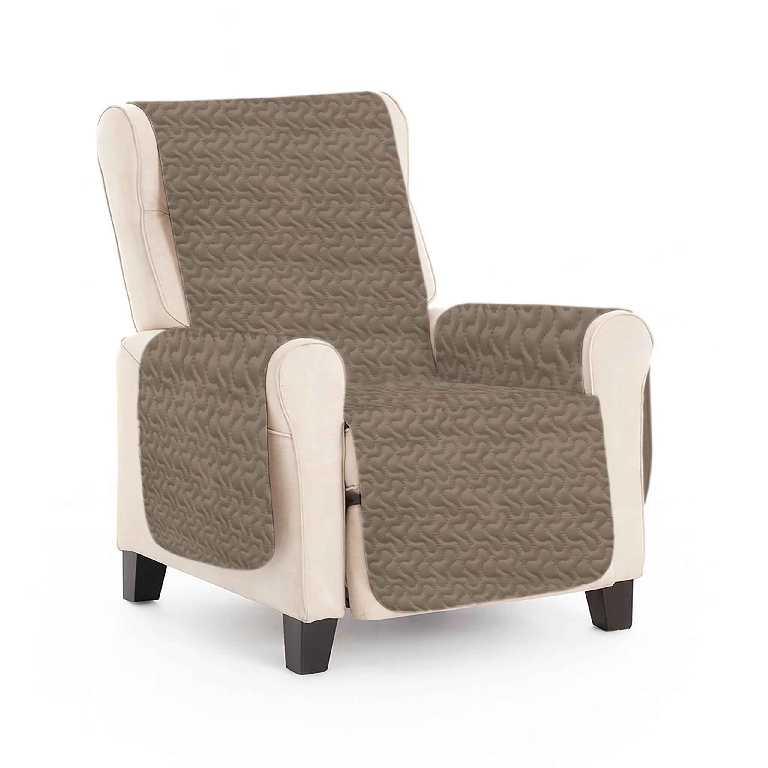 Cuvertura matlasata fotoliu – BEIGE GRAY