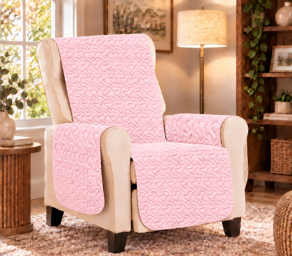 Cuvertura matlasata fotoliu – Bright Pink