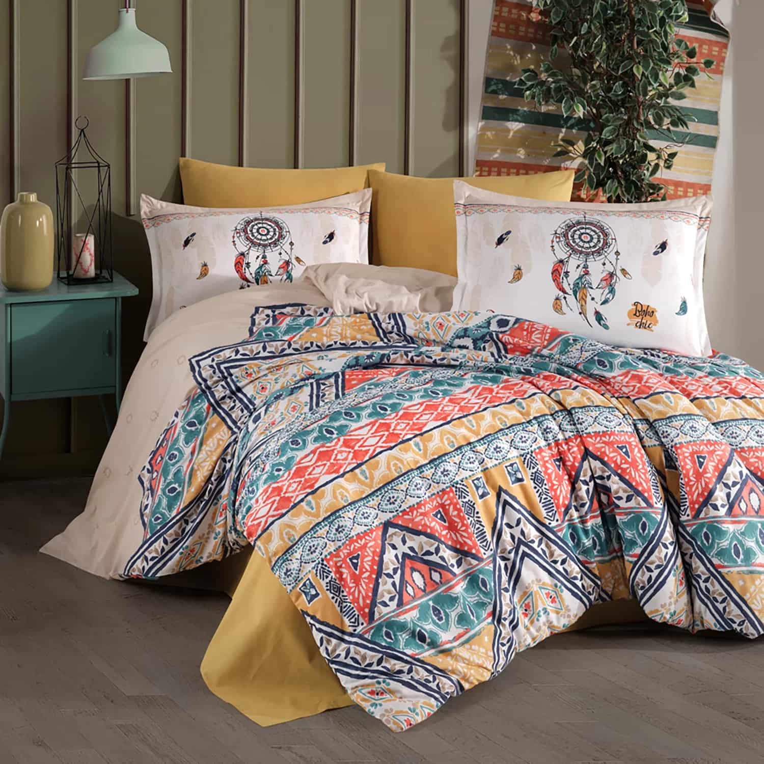 Lenjerie de pat ranforce Clasy King size  | 6954-R