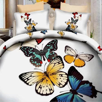 Lenjerie de pat bumbac digital print 3D – 4 piese | 2546-R