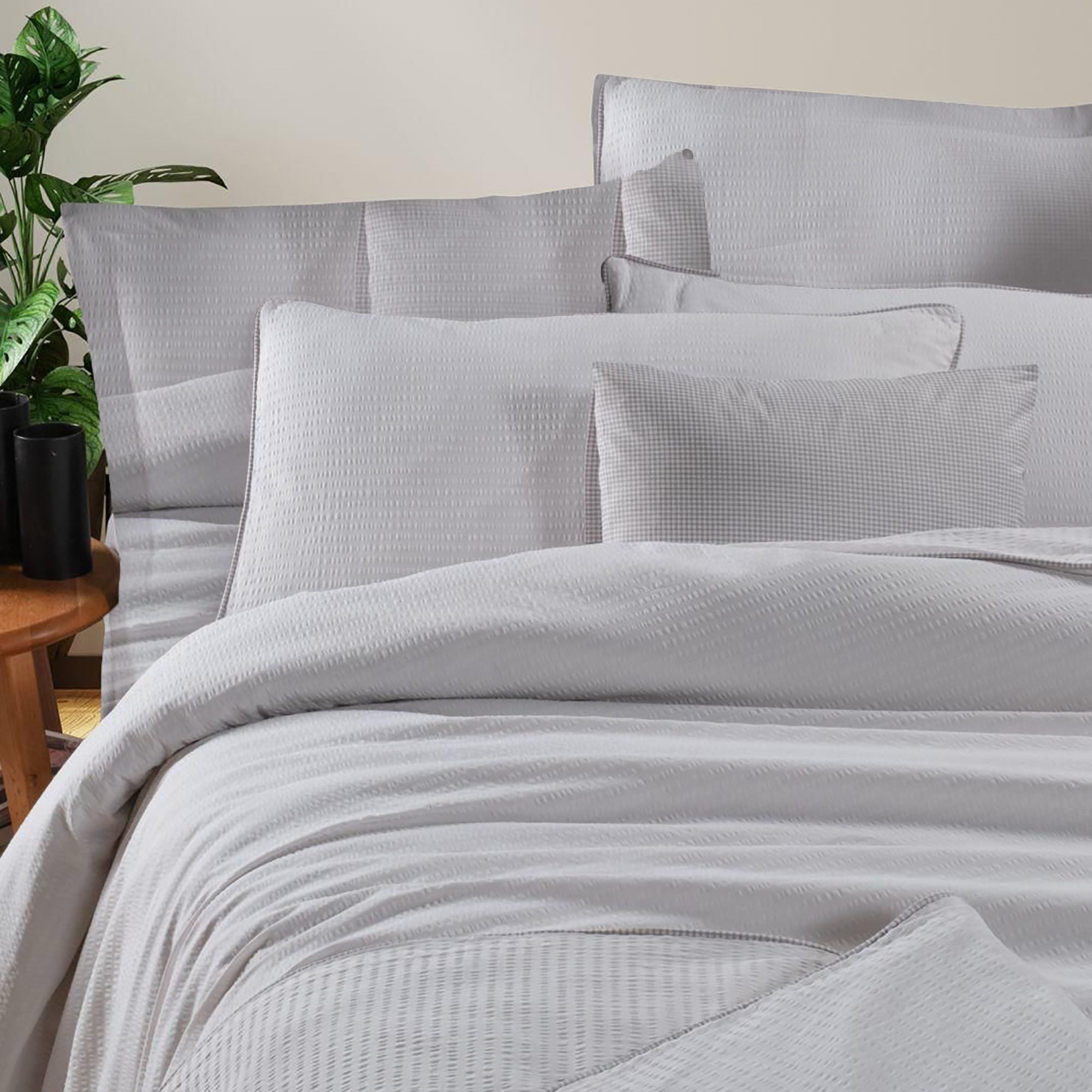 Lenjerie de pat creponata 100% bumbac | 15720-R