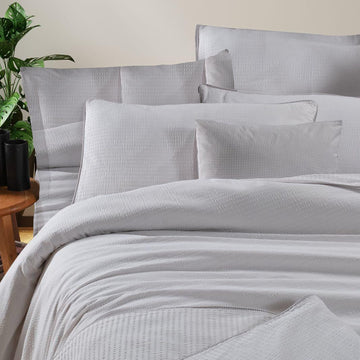 Lenjerie de pat creponata 100% bumbac | 15720-R
