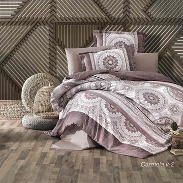 Lenjerie de pat satin Clasy King size  | 6868-R