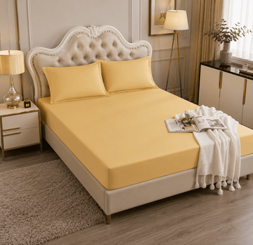 Husa de pat Satin Deluxe - cu elastic - 3 piese | 16591-CH