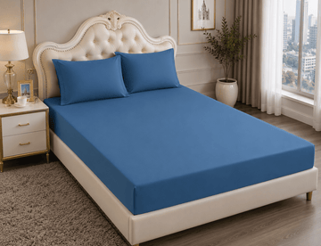 Husa de pat Satin Deluxe - cu elastic - 3 piese | 16588-CH
