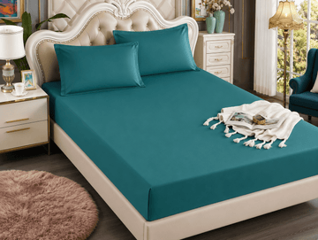 Husa de pat Satin Deluxe - cu elastic - 3 piese | 16581-CH