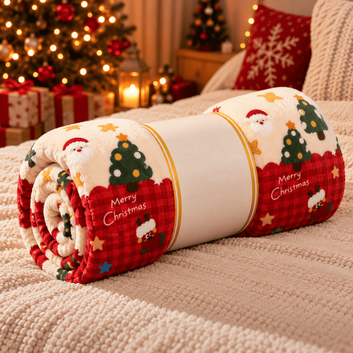 Patura cocolino - model special de Craciun | 19783-TL
