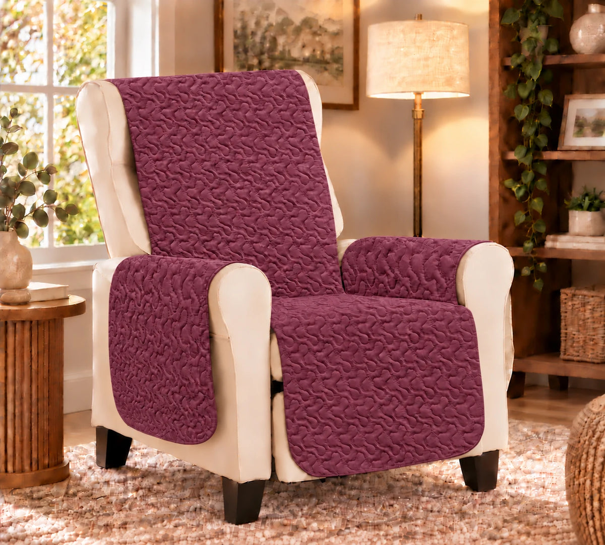 Cuvertura matlasata fotoliu – Cozy Plum