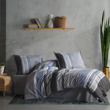 Lenjerie de pat ranforce Clasy King size  | 15577-R