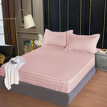 Husa de pat bumbac DAMASC hotelier - cu elastic - 3 piese  | 0035