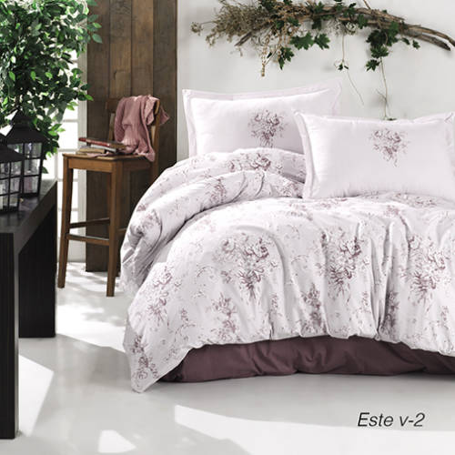 Lenjerie de pat ranforce Clasy King size  | 1855-R
