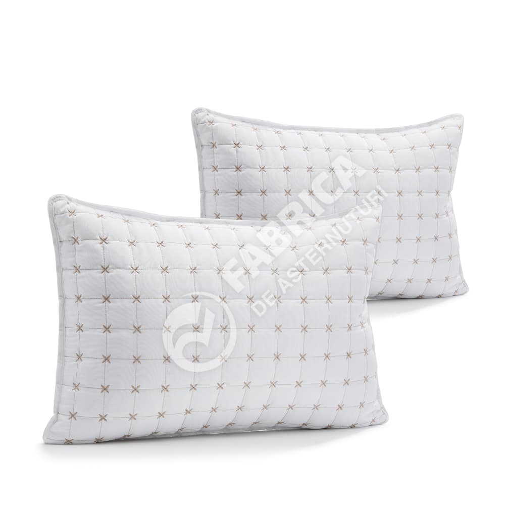 Set 2 Perne Brodate Albe - 50x70cm | 4212-F