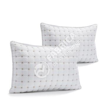 Set 2 Perne Brodate Albe - 50x70cm | 4212-F