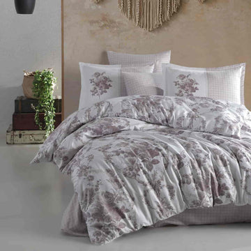 Lenjerie de pat satin Clasy King size  | 6861-R