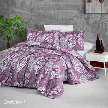 Lenjerie de pat satin Clasy King size  | 1870-R