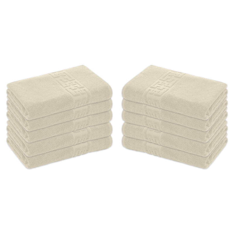 Set 10 prosoape 100% Bumbac - model GREEK Border | 0093