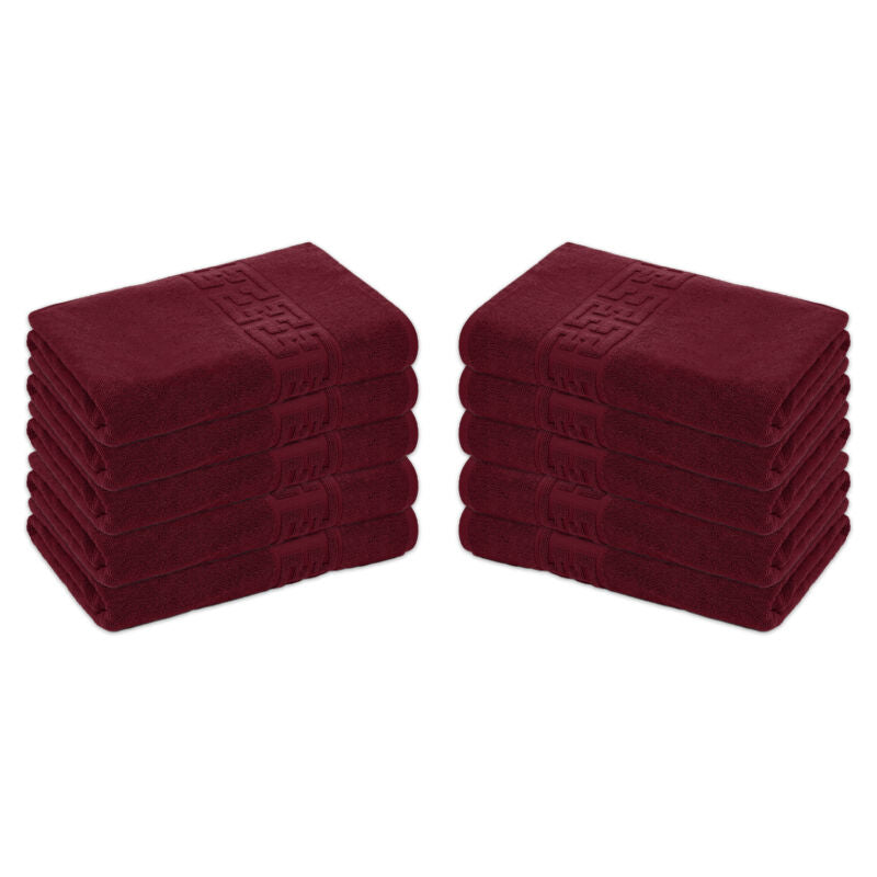 Set 10 prosoape 100% Bumbac - model GREEK Border | 0094