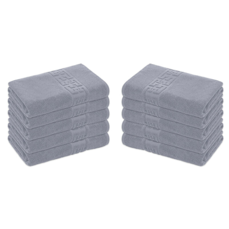 Set 10 prosoape 100% Bumbac - model GREEK Border | 0095