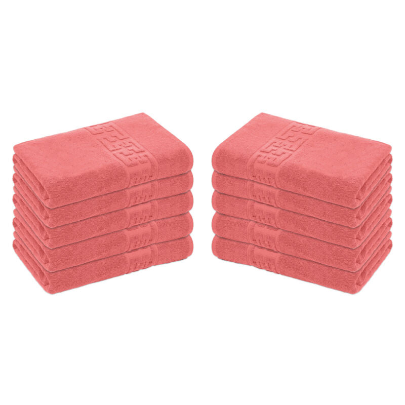 Set 10 prosoape 100% Bumbac - model GREEK Border | 0106