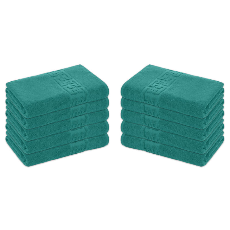 Set 10 prosoape 100% Bumbac - model GREEK Border | 0107